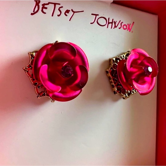 Betsey Johnson Jewelry - Betsey Johnson Rose Stud earrings